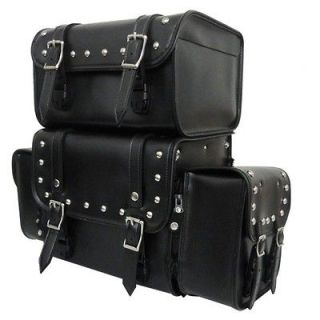 Motorcycle Sissy Bar Bags Rack Luggage fits Silverado Duece Roadstar 