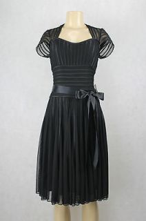 JS Collections women dress black short sleeve size 8