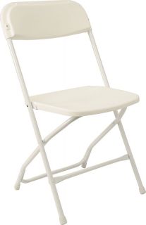 96 White Chairs Folding Stacking Chair Wedding Reception Tent Hotel 