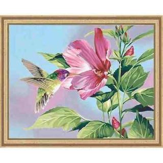 HIBISCUS HUMMINGBIRD Paint by Number Kit