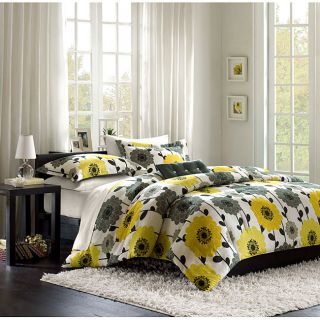 yellow grey bedding in Bedding