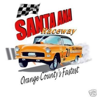 Santa Ana Raceway Mens Quality M L XL 2X XXL 2XL Superbird T Shirt 