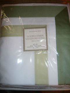 Newly listed RESTORATION HARDWARE DOUBLE STRIPE SATEEN DUVET COVER 