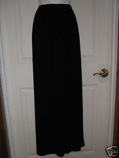   224 Talbots 24W Long Black Chiffon Dressy Hostess Skirt Size 24W 3X