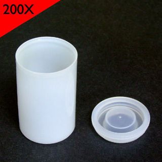 200x WHITE FILM CANISTERS CONTAINERS with LIDS  Wholesale Price 