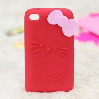   Kitty Soft Silicone Back Case Cover For iPod Touch 4 4G Girl Gift