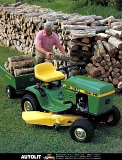 1984 John Deere 112L Lawn Tractor Factory Photo