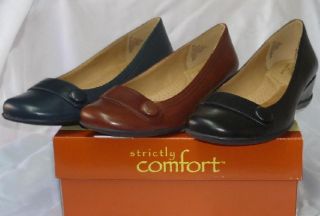 Strictly Comfort Orchard Leather Wedge womans size NEW