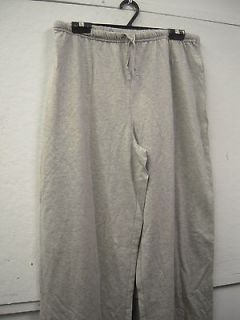Champion Jersey Knit Womens Workout Pants, Gray, Size Medium