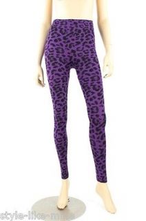 leopard print spandex leggings in Leggings