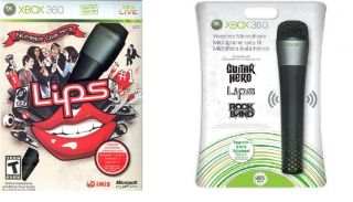 Lips Number One Hits + 2 Xbox 360 Wireless Microphones