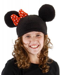 Minnie Mouse Ears Knit Beanie Hat Costume Accessory Disney NEW