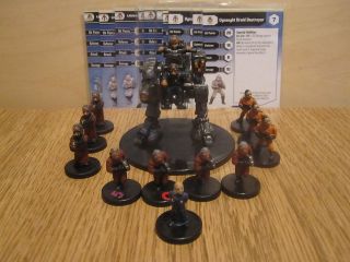 Star Wars miniatures Lot 50 different minis with cards sw
