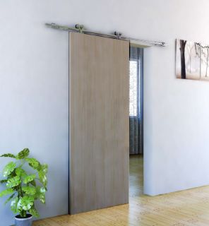 Modern Stainless Steel BARN DOOR HARDWARE for Wood Door MATRIX PLUS