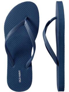 NWT Ladies FLIP FLOPS Old Navy Thong Sandals NAVY BLUE Shoes 7,8,9,10 
