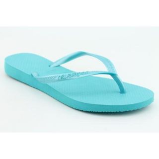 Havaianas Slim Womens Size 6 Blue Open Toe Synthetic Flip Flops 