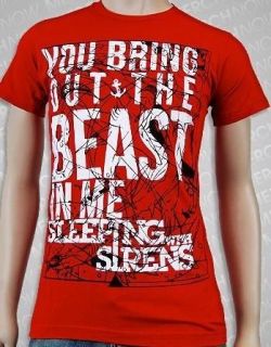 SLEEPING WITH SIRENS bring out the beast Soft Fit T SHIRT NEW S M L XL