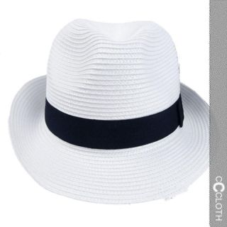   Womens Unisex Casual Boho Trilby Packable Crushable Straw Sun Hat