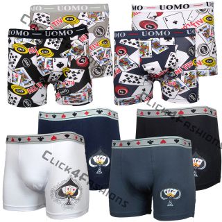 NEW MENS BOYS FUNNY NOVELTY SEXY PLAYING CARDS BOXERS BOXER SHORTS M L 