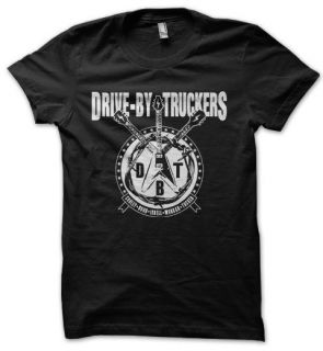 DRIVE BY TRUCKERS Country Rock Band Mens T Shirt black