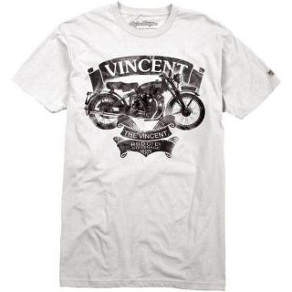   Designs TLD Vincent Shadow HRD White Premium Fit Cotton Tee T Shirt
