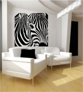 Zebra Wall Art Decals Stickers Vinyl Wallpaper Image Decoration 