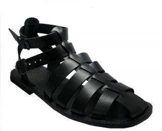 Arturo Gladiator Italian Leather Mens Sandals