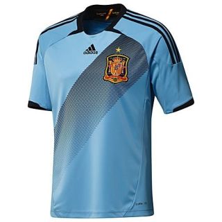 adidas Spain Euro 2012 Away Soccer Jersey Brand New Sky Blue