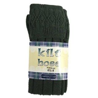   Wool Mix Scottish Kilt Hose/Socks Made In UK   Sizes 6 9 & 9.5 13