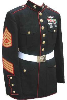 USMC Marine Corps Mens Dress Blues Uniform Jackets Coats Tunics