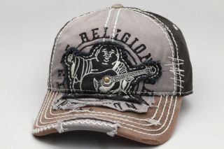 True Religion Cap / Hat TR1101 Black One Size Fits All Adjustable