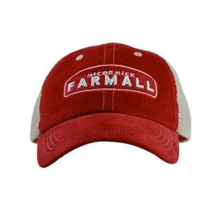 Farmall Velour Trucker Hat Mesh Back Cap New