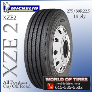 22.5 tire Michelin XZE 2 275/80R22.5 semi truck tires 22.5 tires 22.5