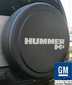 HUMMER H3 RIGID 265 SIZE TIRE COVER W HUMMER LOGO (Fits Hummer H3)