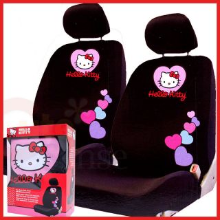 Hello Kitty Car Seat Cover Auto Accessory Low Back 2pc