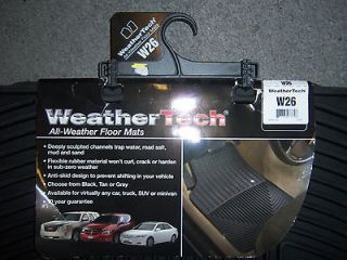 WeatherTech Floor Mats all weather W26 black (REAR) GMC Chevy Cadillac 