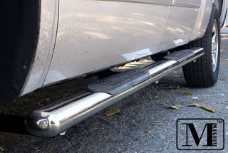 04 08 Ford F150 Supercrew Cab 4 inch Oval Stainless Nerf Bars (Fits F 