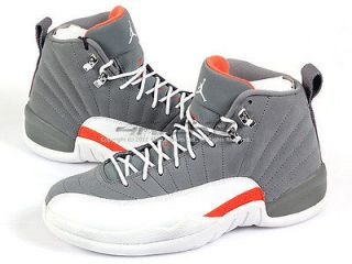 Nike Air Jordan 12 XII Retro Cool Grey/White Team Orange Playoff 2012 