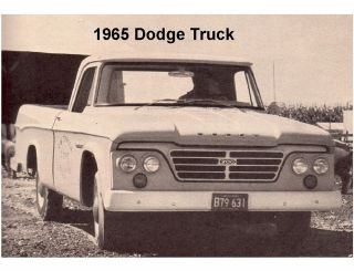 1965 Dodge Pickup Truck Refrigerator / Toolbox Magnet