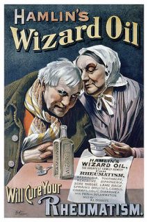 Quack Medicine Hamlins Hamlins Wizard Oil Poster