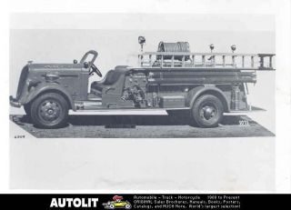 1939 Studebaker Ahrens Fox Fire Truck Photo Arlington
