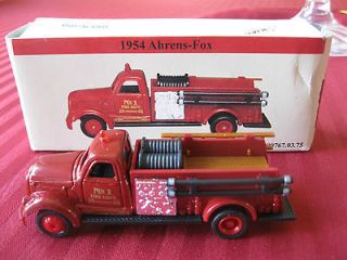 Readers Digest Collectible Mini Fire Truck 1954 AHRENS FOX NIB
