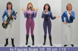 ABBA Pop Iconz Japan Action Figures Dolls 12/32 purple blue