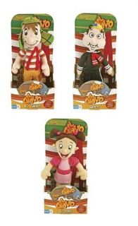  CHAVO DEL 8 Plush Toy Set 3 (El Chavo, Quico y la Popis Chespirito DVD