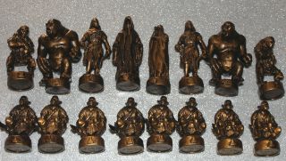 LORD OF THE RINGS CHESS BOARD PIECES BAD GUY FELLOWSHIP OF THE RING