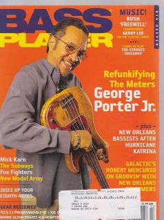 FEB 2006 BASS PLAYER guitar music magazine GEORGE PORTER JR