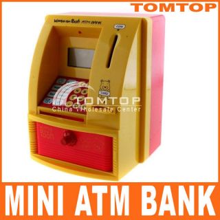 ATM Toy BANK For Children Money Storage Case Box Coin Note Saver 