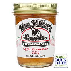 Mrs Millers Authentic Amish Homemade Apple Cinnamon Jelly 8 oz Jar