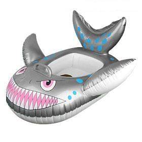 New Kids Inflatable Swimming Seat Float Ring Shark