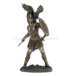  Athena Statue Figurine 12H Goddess of Wisdom Zeus Favorite Child